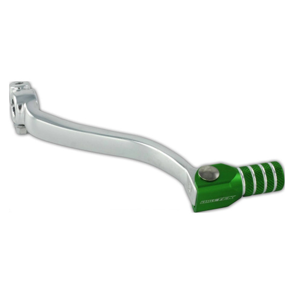 biketek Biketek mx alloy gear lever with green tip - #k21
